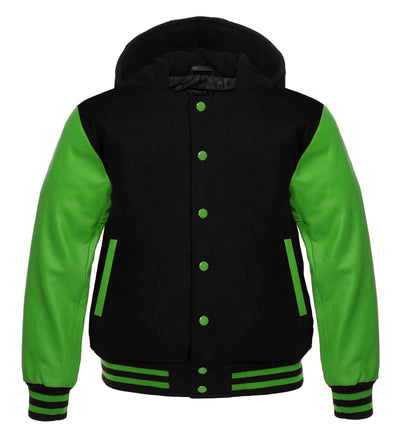 hoodie black green jackets