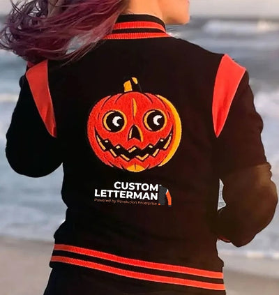 Add Stunning Design into your Halloween Letterman Jacket