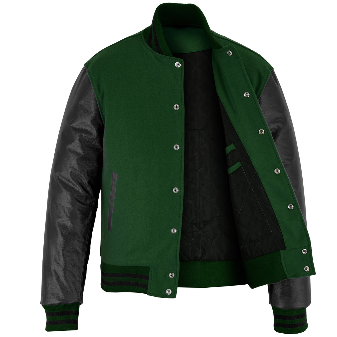 ジャケット LMC CLASSIC WOOL VARSITY JACKET dark green 0LM23SJK107DGN LMC Classic Men's Wool Varsity Jacket Green 0LM23SJK107DGN