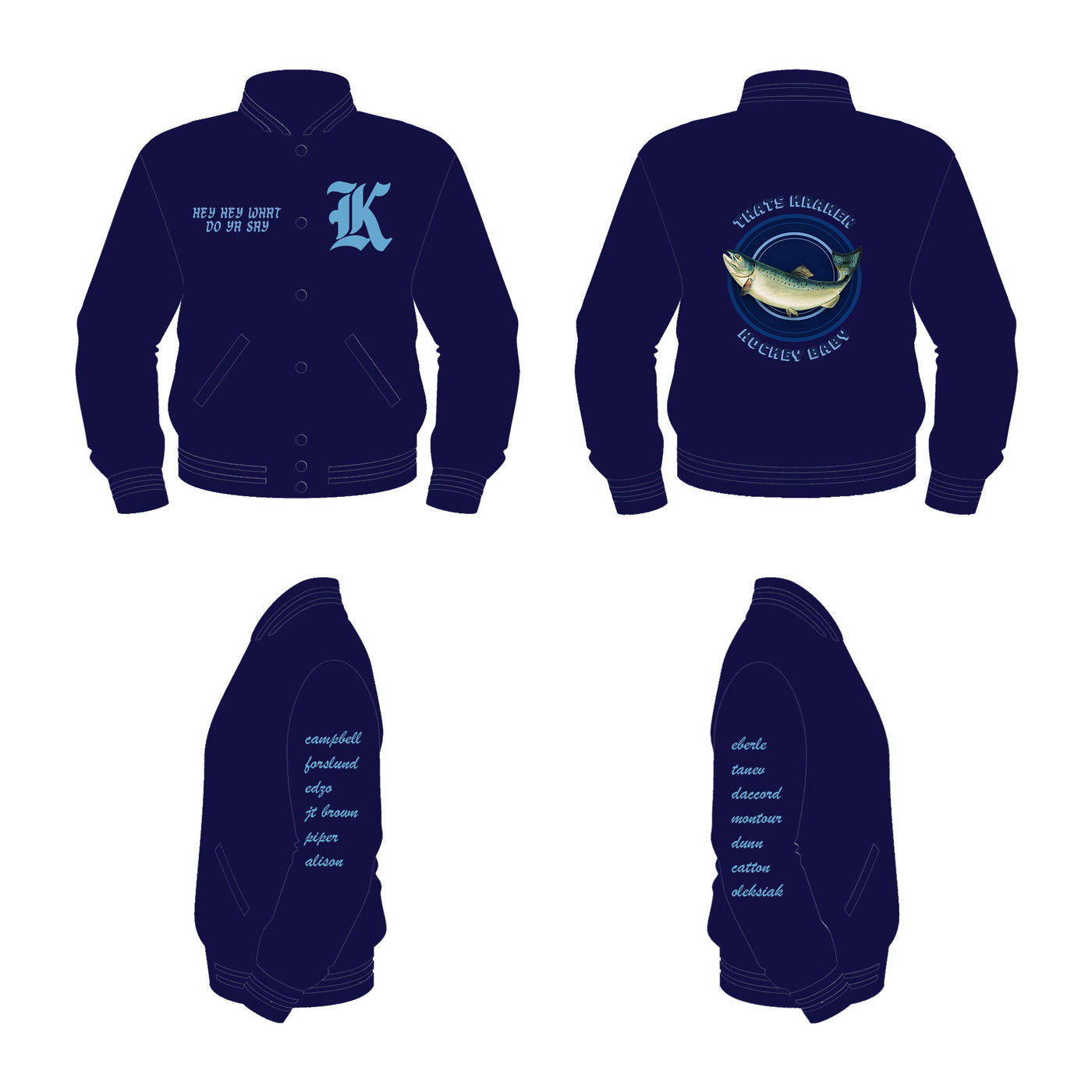 Custom Jacket Names charges Payton