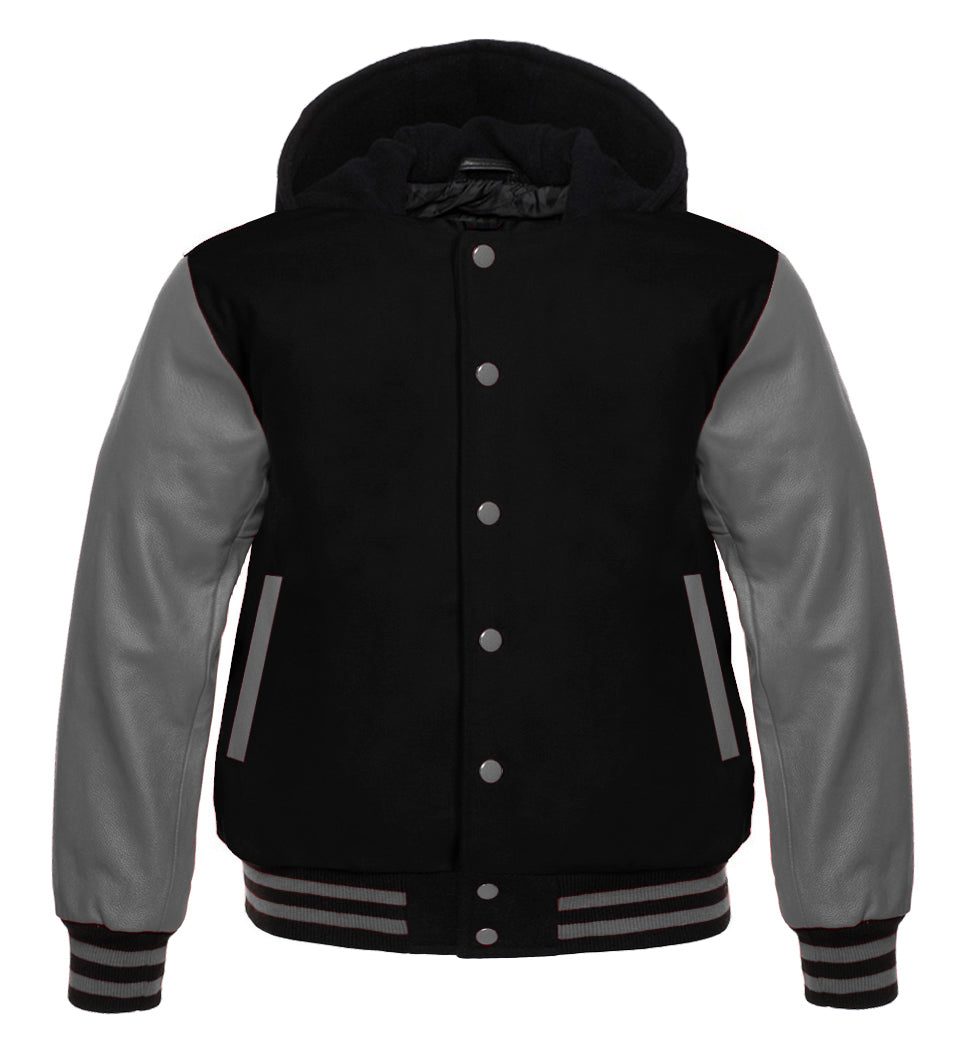 hoodie black gray jackets